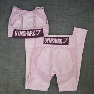 Gymshark FLEX Pink Sports Bra and Leggings Set